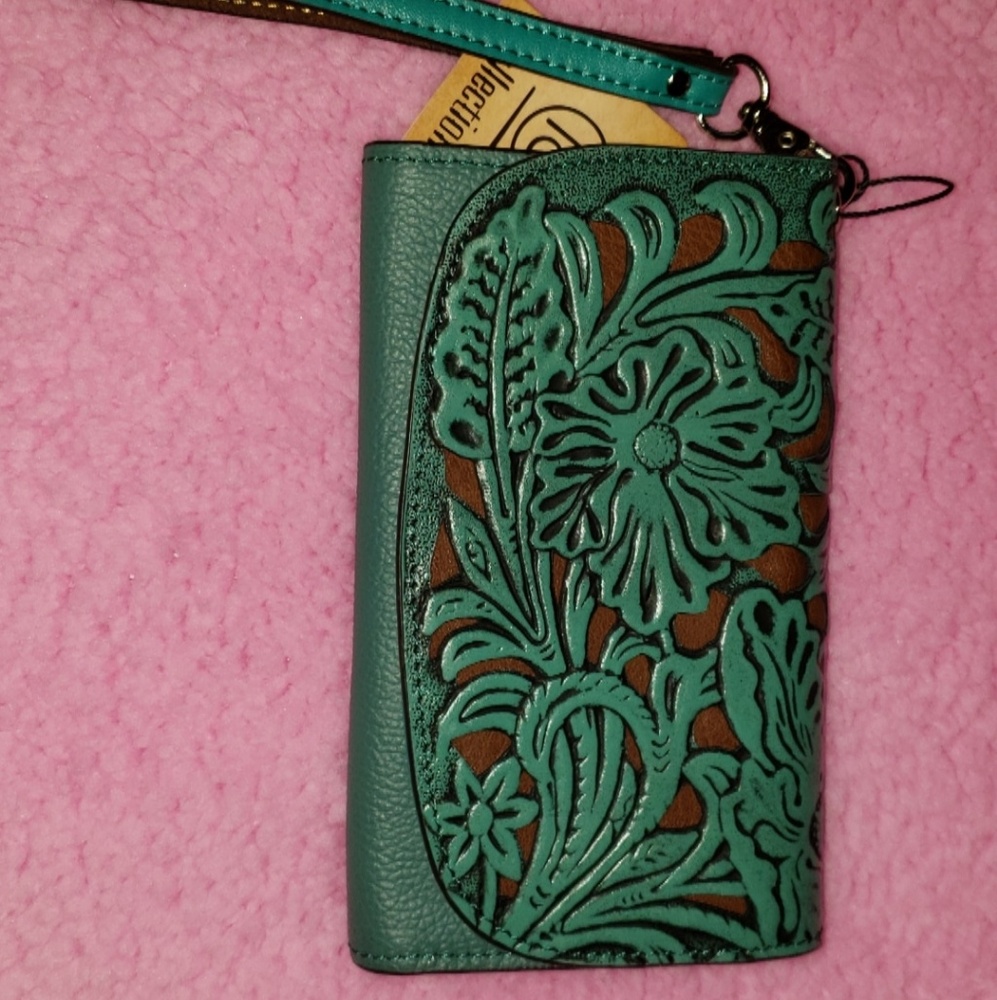 Turquoise Wristlet